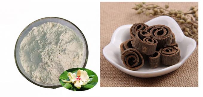 Polvere naturale dell'estratto della corteccia della magnolia di 98% Officinalis per medicina 0